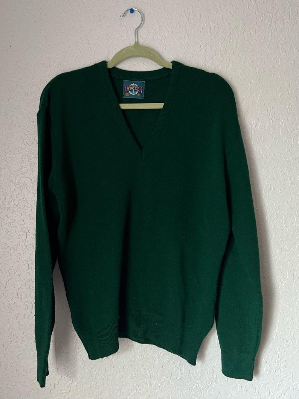 Jantzen Dark Green V-Neck Sweater